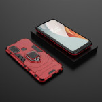 Хибриден гръб със стойка за OnePlus Nord N100 - червен - 0