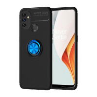Хибриден гръб със стойка тип пръстен за OnePlus Nord N100 - син