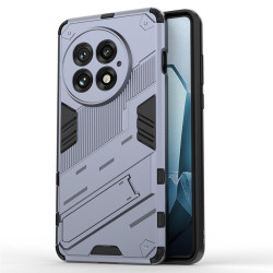 Хибриден гръб със стойка марка BIBERCAS за OnePlus 13 - стоманено сив