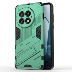 Хибриден гръб със стойка марка BIBERCAS за OnePlus 13 - зелен металик