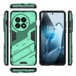 Хибриден гръб със стойка марка BIBERCAS за OnePlus 13 - зелен металик - 1