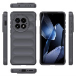 Подсилен силиконов гръб на ленти за OnePlus 13 - тъмно сив - 0