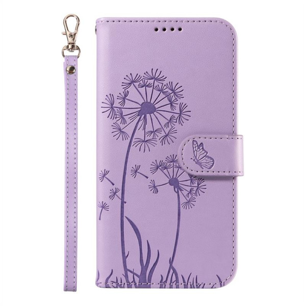 Кожен калъф тип портмоне с цветя и пеперуди за OnePlus 13R - лилав Кожен калъф тип портмоне с цветя и пеперуди за OnePlus 13R - лилав