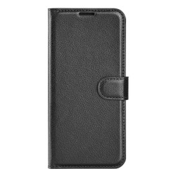 Кожен калъф тип протмоне за OnePlus 13R – черен