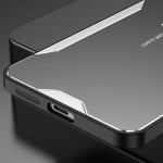 Алуминиев гръб за OnePlus 13R - черен със сребрист ръб - 2