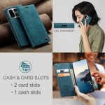 Калъф страничен flip марка CASEME за OnePlus 15 – тюркоазен - 1 Калъф страничен flip марка CASEME за OnePlus 15 – тюркоазен - 1