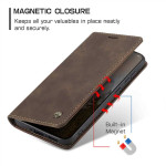 Калъф страничен flip марка CASEME за OnePlus 15 – цвят кафе - 2 Калъф страничен flip марка CASEME за OnePlus 15 – цвят кафе - 2