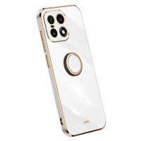 Силиконов гръб със стойка тип пръстен марка XINLI за OnePlus 15 - бял