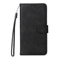 Кожен калъф тип протмоне за OnePlus 15R – черен