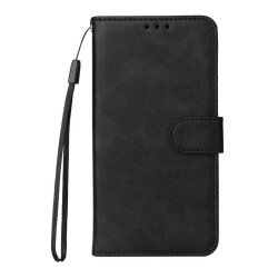 Кожен калъф тип протмоне за OnePlus 15R – черен