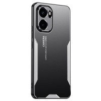 Алуминиев гръб за OnePlus 15R - черен със сребриста рамка