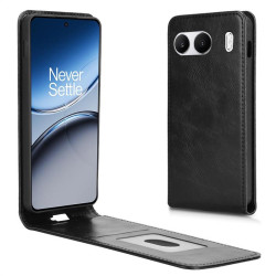 Кожен калъф flip за OnePlus Nord 4 5G - черен