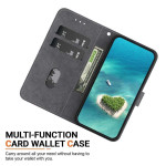 Кожен калъф тип портмоне за OnePlus Nord 5 5G - черна роза - 0 Кожен калъф тип портмоне за OnePlus Nord 5 5G - черна роза - 0