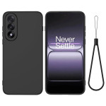 Силиконов гръб с верижка за OnePlus Nord 5 5G - черен