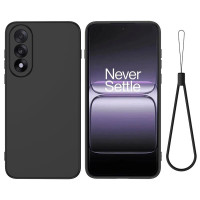Силиконов гръб с верижка за OnePlus Nord 5 5G - черен