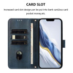 Кожен калъф тип портмоне за Realme 14 5G - тъмно син - 0 Кожен калъф тип портмоне за Realme 14 5G - тъмно син - 0