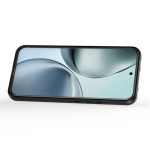 Хибриден гръб със стойка и слайдър за камера за Realme 14 Pro+ - черен - 1