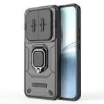 Хибриден гръб със стойка и слайдър за камера за Realme 14 Pro+ - черен - 0