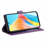 Кожен калъф тип портмоне за Realme 14 Pro+ 5G - лилав - 1
