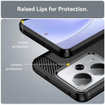 Силиконов гръб Rugged Armor за Realme 14T 5G - черен - 0