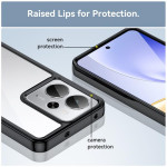 Силиконов гръб Rugged Armor за Realme 14T 5G - черна рамка - 0