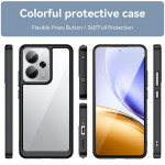 Силиконов гръб Rugged Armor за Realme 14T 5G - черна рамка - 2