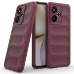 Подсилен силиконов гръб на ленти за Realme 14T 5G - винено червен - 1