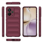 Подсилен силиконов гръб на ленти за Realme 14T 5G - винено червен - 2