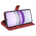 Кожен калъф тип портмоне за Realme 14x - червен - 0 Кожен калъф тип портмоне за Realme 14x - червен - 0
