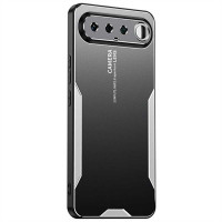 Алуминиев гръб за Realme 16 5G - черен със сребрист ръб