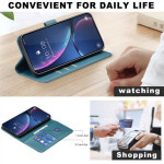Кожен калъф тип портмоне марка BINFEN COLOR за Realme 16 5G - тюркоазен - 0 Кожен калъф тип портмоне марка BINFEN COLOR за Realme 16 5G - тюркоазен - 0
