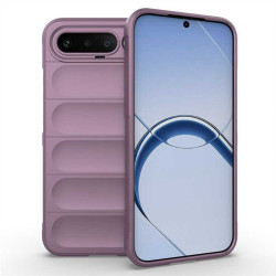 Подсилен силиконов гръб на ленти за Realme 16 5G - лилав