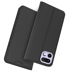 Тънък калъф страничен flip за Realme 16 Pro+ – черен