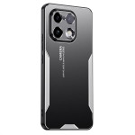 Алуминиев гръб за Realme 16 Pro+ - черен със сребриста рамка