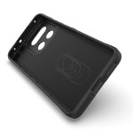 Подсилен силиконов гръб на ленти за Realme 16 Pro+ - тъмно сив - 0