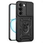 Хибриден гръб със стойка и слайдър за камера за Realme C100 5G - черен