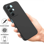 Силиконов гръб с верижка за Realme C100 5G - черен - 1