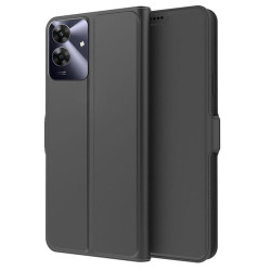 Тънък калъф страничен flip за Realme Note 60 &ndash; черен