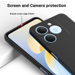 Силиконов гръб с верижка за Realme Note 70T - черен - 0