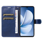 Кожен калъф тип портмоне за Realme Note 70T - тъмно син - 1 Кожен калъф тип портмоне за Realme Note 70T - тъмно син - 1