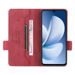 Кожен калъф тип портмоне с магнитна закопчалка за Realme Note 70T - червен - 0 Кожен калъф тип портмоне с магнитна закопчалка за Realme Note 70T - червен - 0