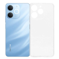 Силиконов гръб с подсилени ръбове за Realme Note 70T - прозрачен