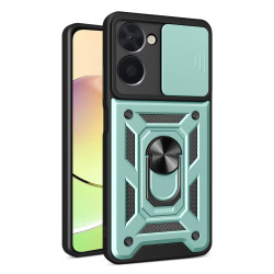 Хибриден гръб със стойка за Realme C33 - зелен металик