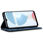 Калъф страничен флип от кожа и текстил за Realme 12 Pro/12 Pro+ - тъмно син - 0 Калъф страничен флип от кожа и текстил за Realme 12 Pro/12 Pro+ - тъмно син - 0