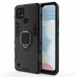 Хибриден гръб със стойка за Realme C21 - черен