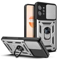 Хибриден гръб със стойка за Realme C31 - бял