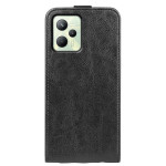 Кожен калъф flip за Realme C35 - черен - 1