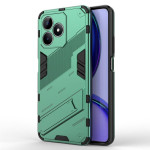 Хибриден гръб със стойка марка BIBERCAS за Realme C53 - зелен металик