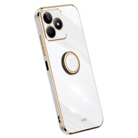 Хибриден гръб със стойка тип пръстен марка XINLI за Realme C53 - бял