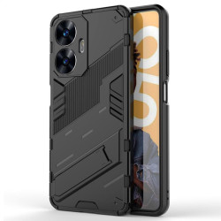 Хибриден гръб със стойка марка BIBERCAS за Realme C55 - черен